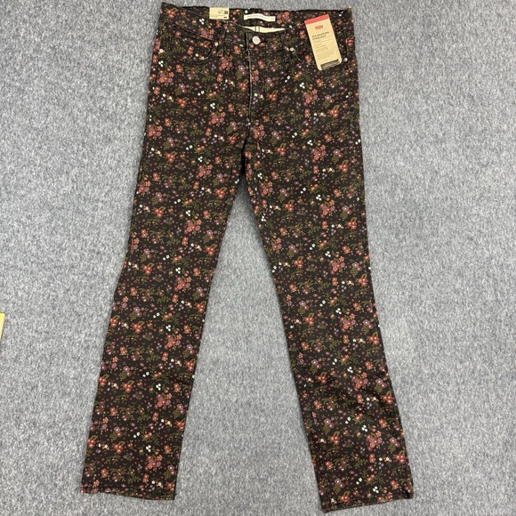 Levi's Denim - Levi's 314 Shaping Straight Floral Jeans Women's 31x30 Mid Rise NWT HyperSoft